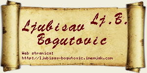 Ljubisav Bogutović vizit kartica